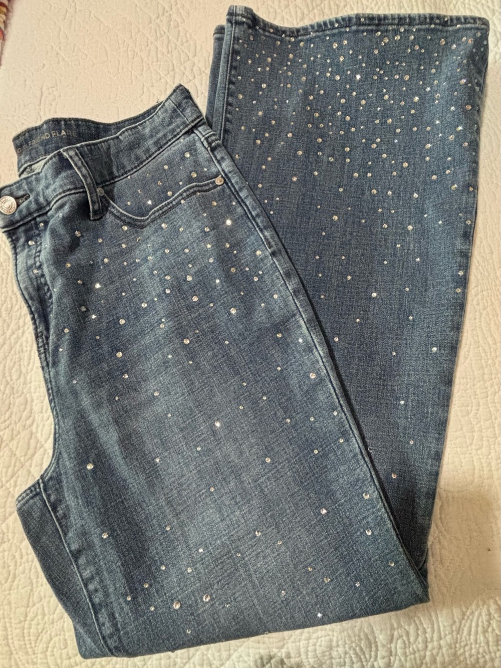 Chico’s Rhinestone Embellished Jeans - Picture 10 of 10